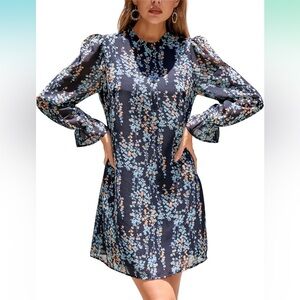 NWOT KOJOOIN Floral Long Sleeve Dress